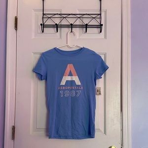 NWT Blue Aeropostale 1987 Graphic Tee